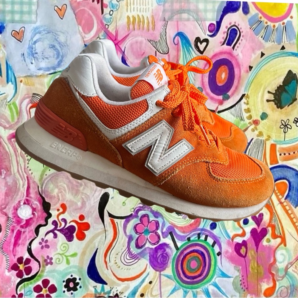 orange new balance sneakers 🍊🍦